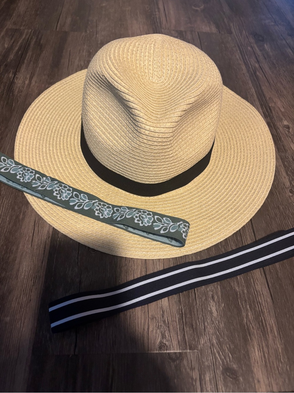 J. Crew Tan Straw Fedora beach hat